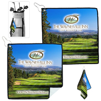 Full Color Process Suede Golf Towel